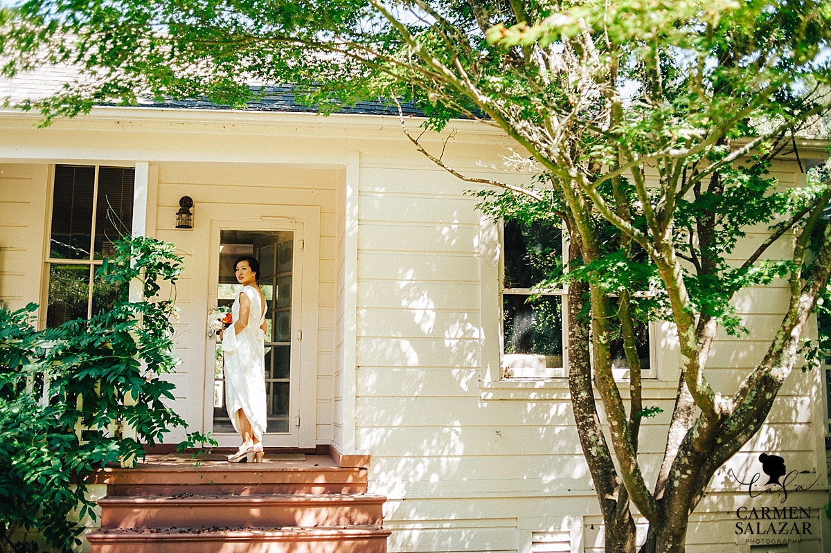 Modern beauty bride at Santa Cruz estate - Carmen Salazar