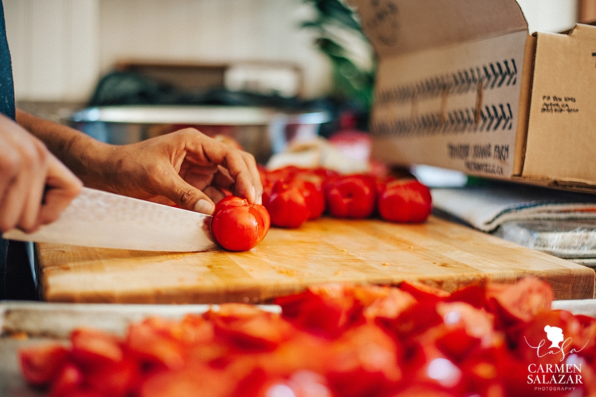 Farm to fork wedding cuisine details - Carmen Salazar