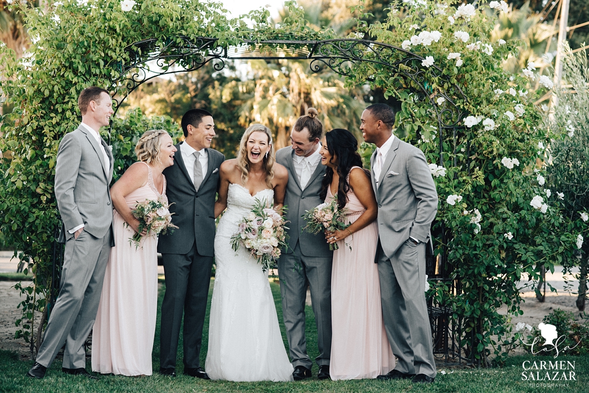 Sweet candid wedding party photos at Scribner Bend - Carmen Salazar