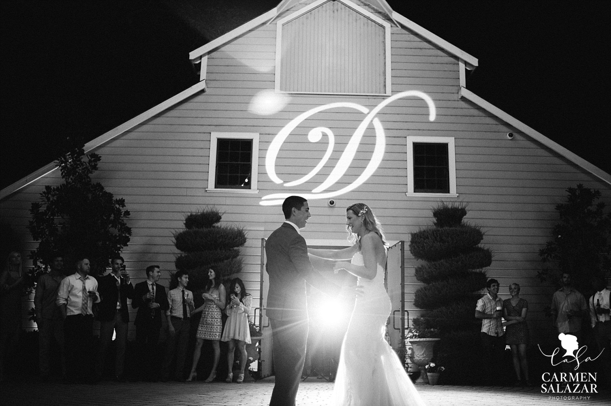 First dance at romantic California winery - Carmen Salazar