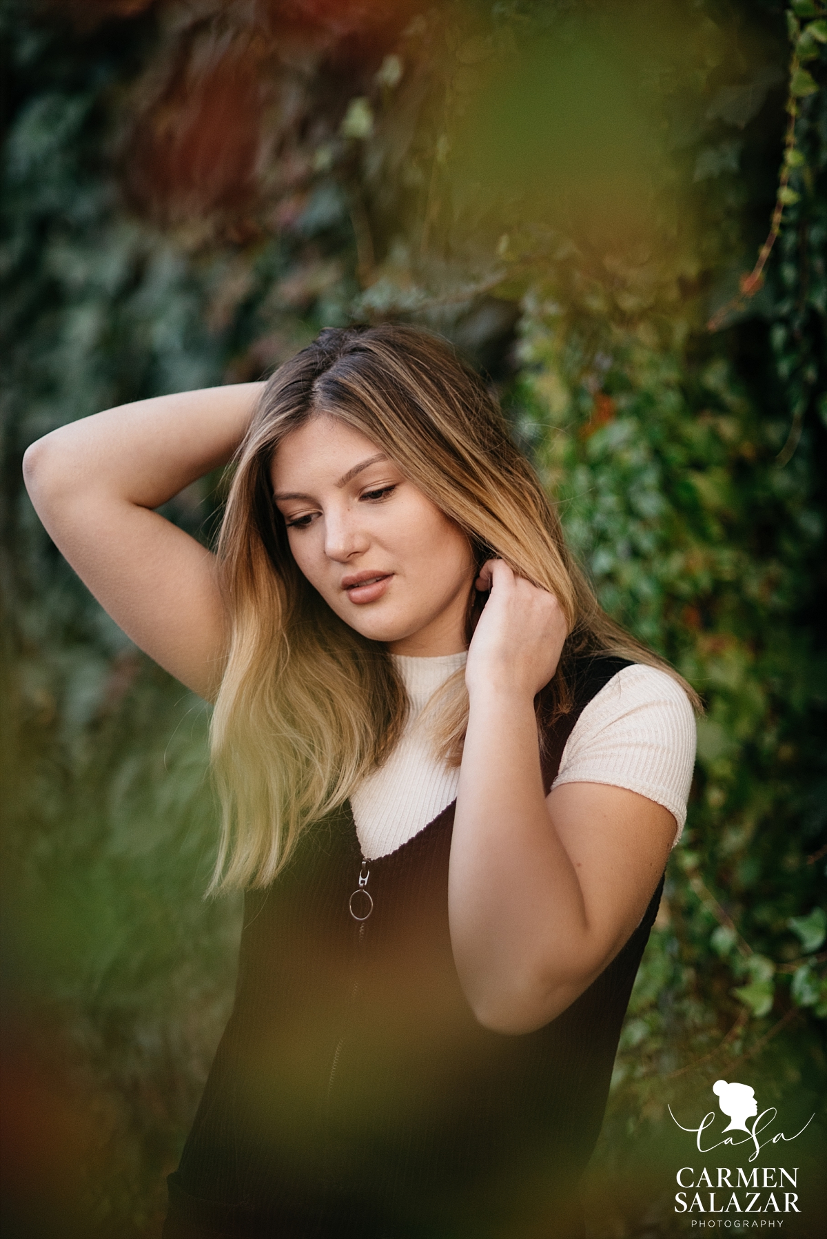 Fall teenage modeling photography - Carmen Salazar
