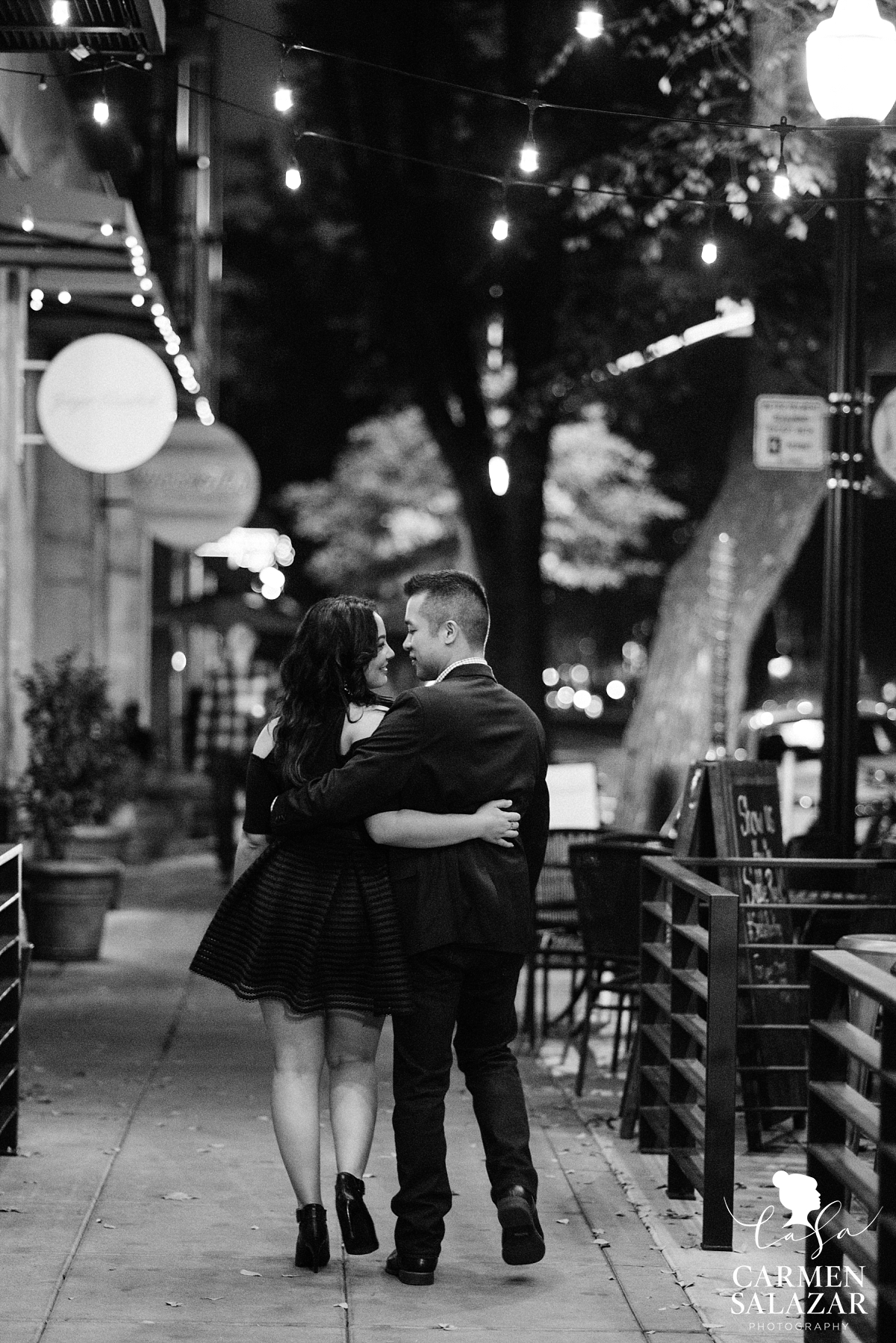 Night engagement photography in Northern California - Carmen Salazar