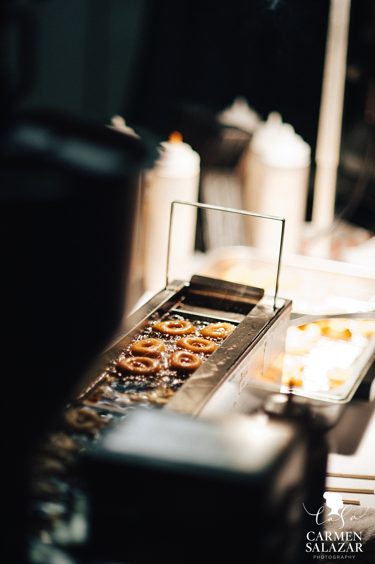 Make your own doughnut bar at Studio 817 wedding - Carmen Salazar