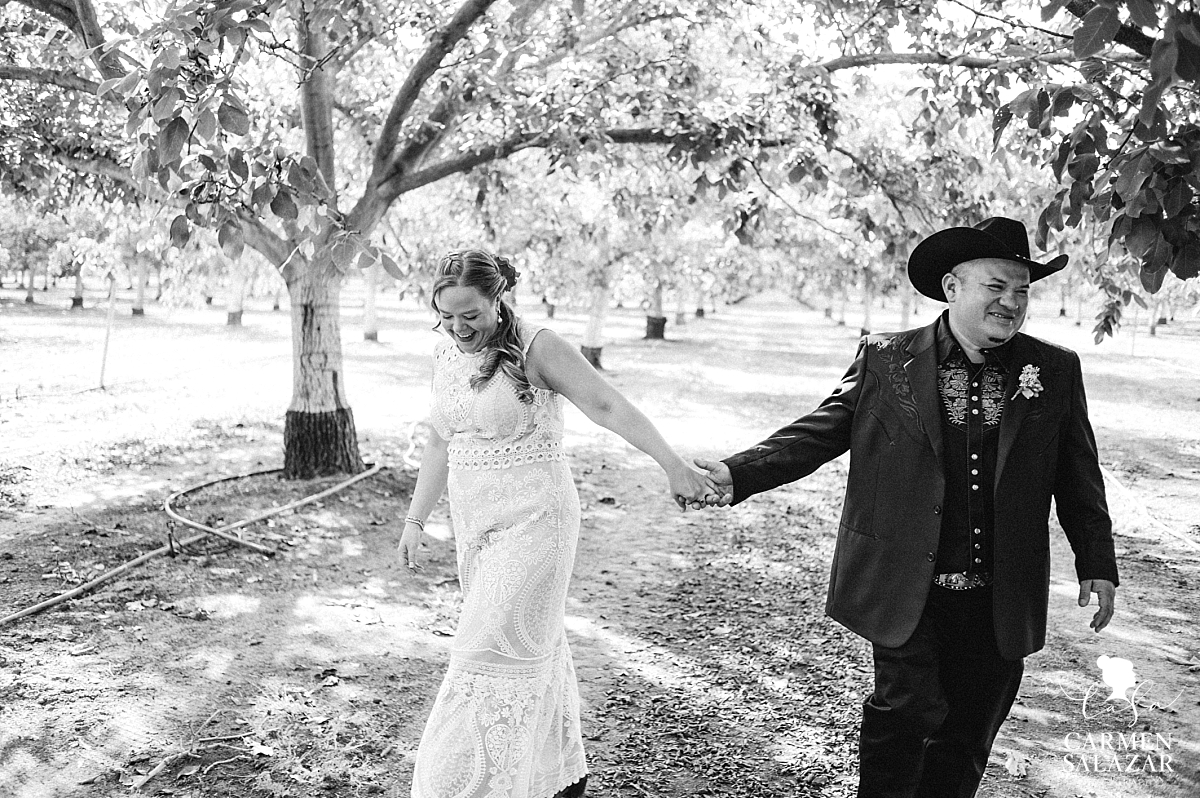 Mexican Californian style bride and groom - Carmen Salazar