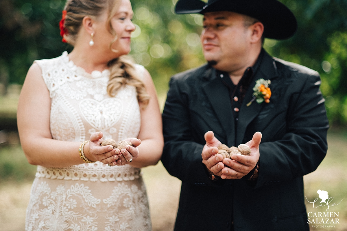 Walnut farm wedding outdoor portraits - Carmen Salazar