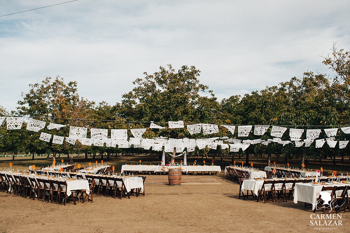 Beautiful DIY Day of the Dead wedding reception - Carmen Salazar