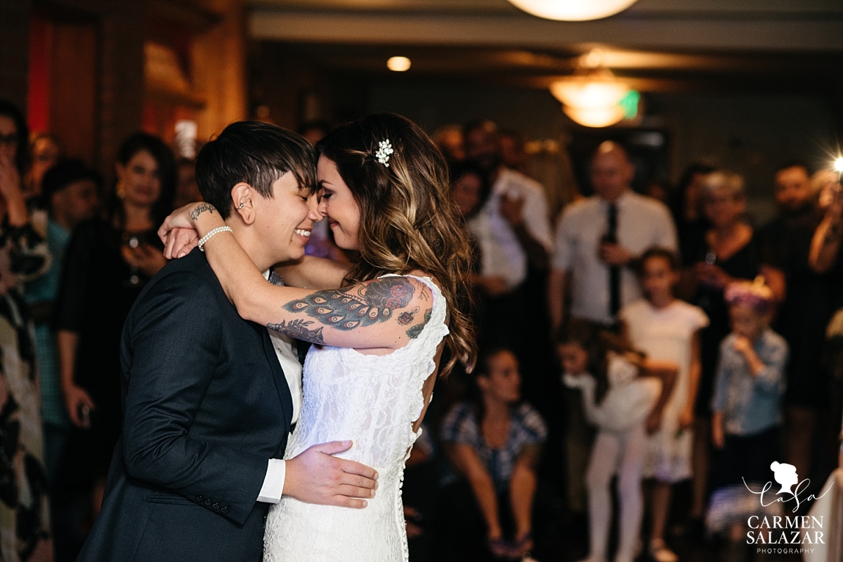 Lesbian first dance wedding photography - Carmen Salazar