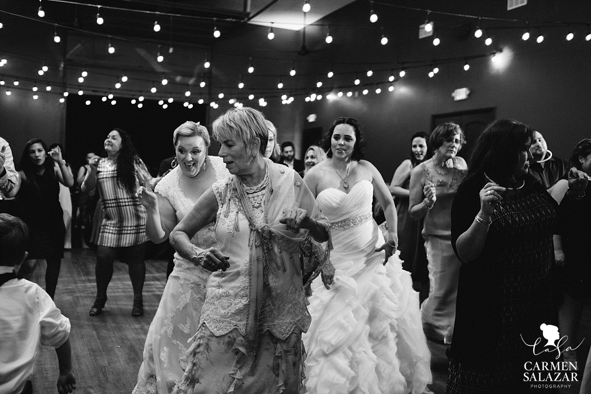 Same-sex wedding reception dance floor - Carmen Salazar