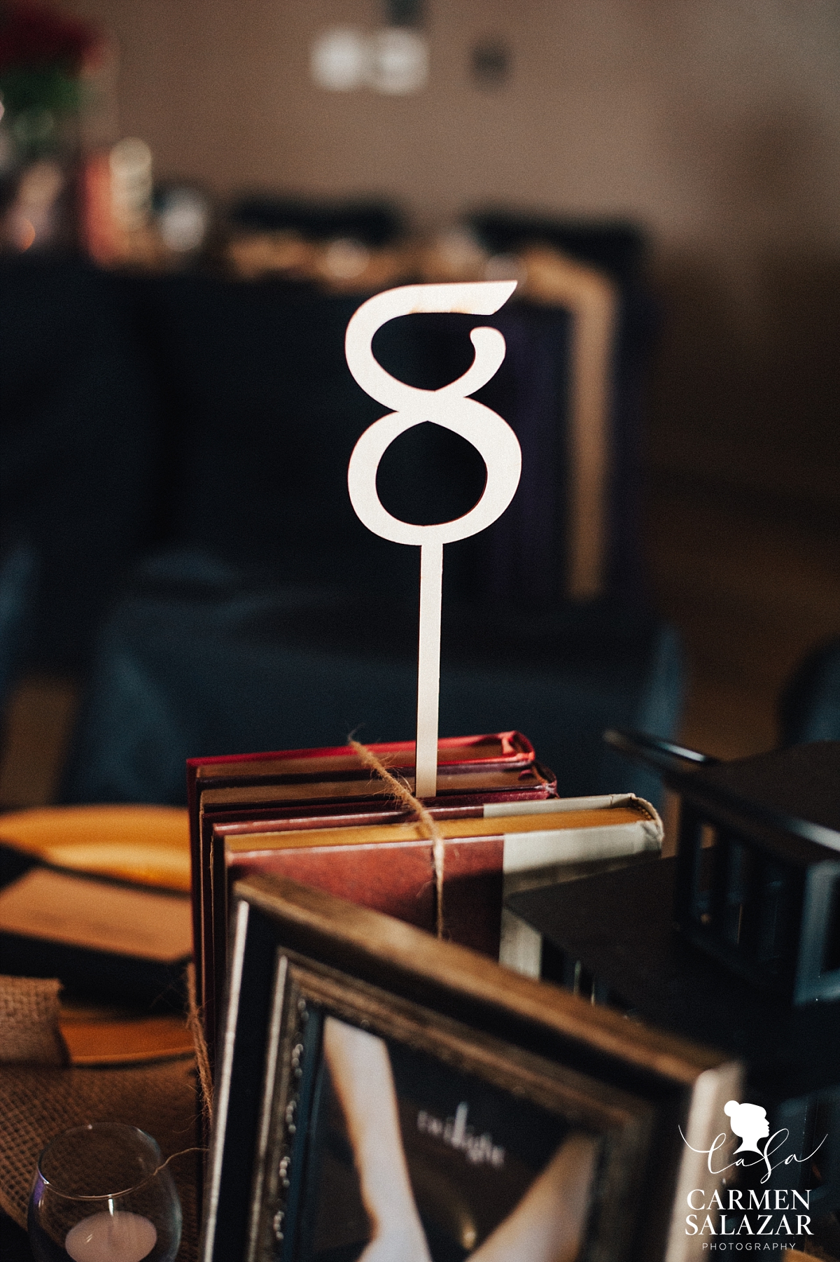 Laser cut wedding table numbers - Carmen Salazar