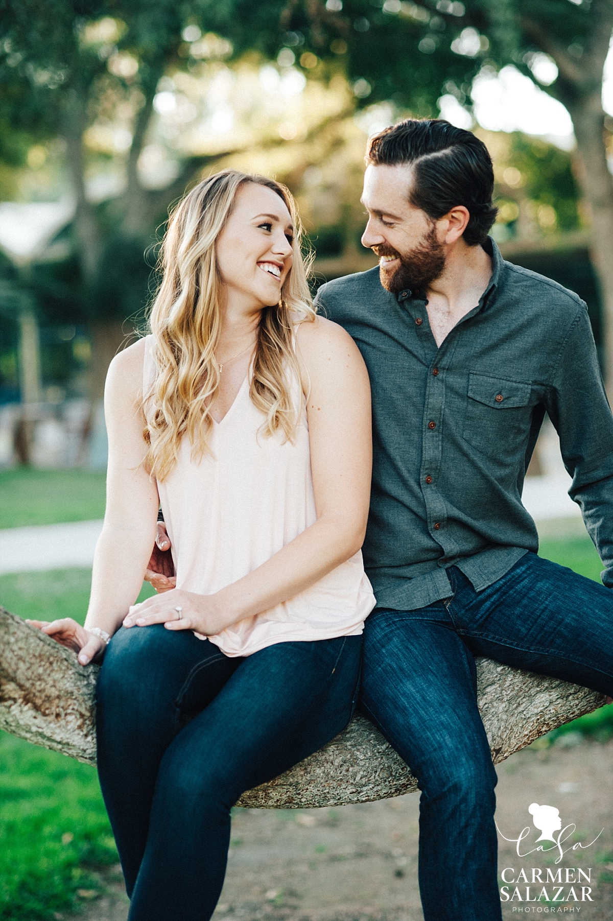 Outdoor Davis engagement portraits - Carmen Salazar