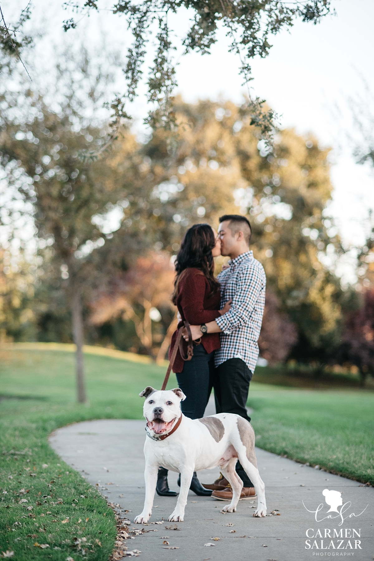 Dog-friendly engagement photographer - Carmen Salazar