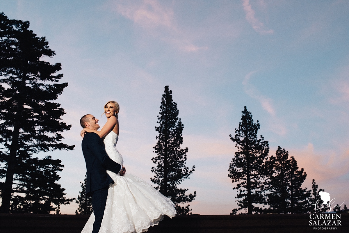 Ritz-Carlton Tahoe sunset wedding - Carmen Salazar