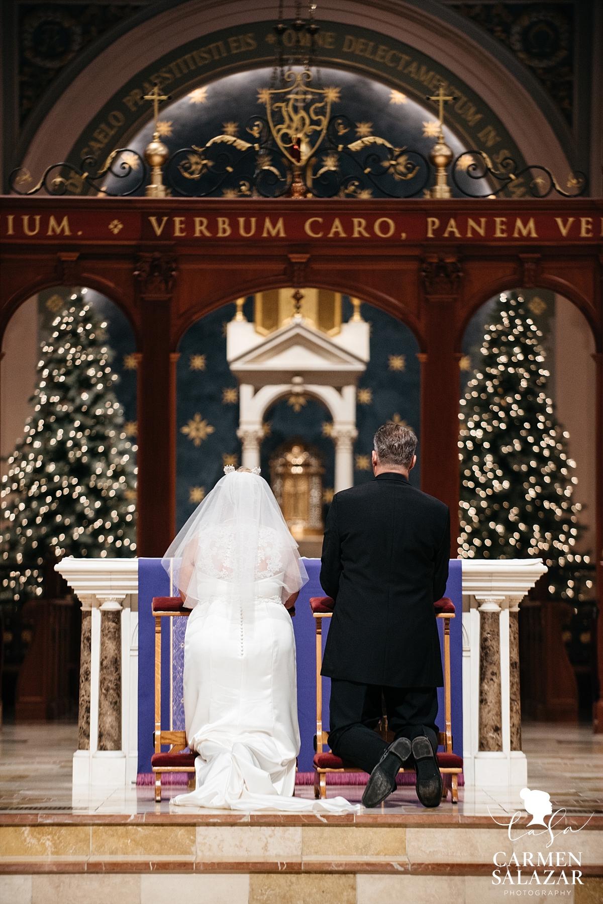 Sacramento Catholic Christmastime wedding - Carmen Salazar