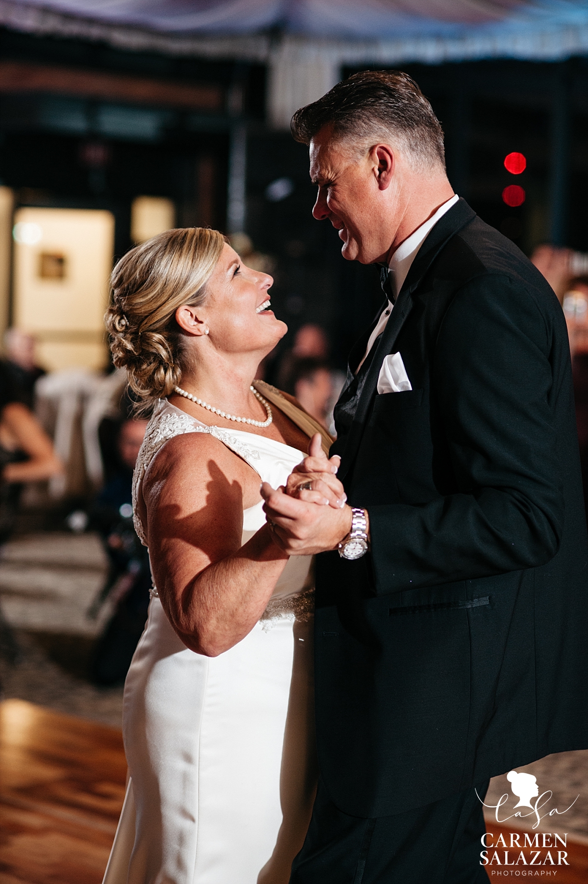 Sacramento ballroom wedding reception first dance - Carmen Salazar