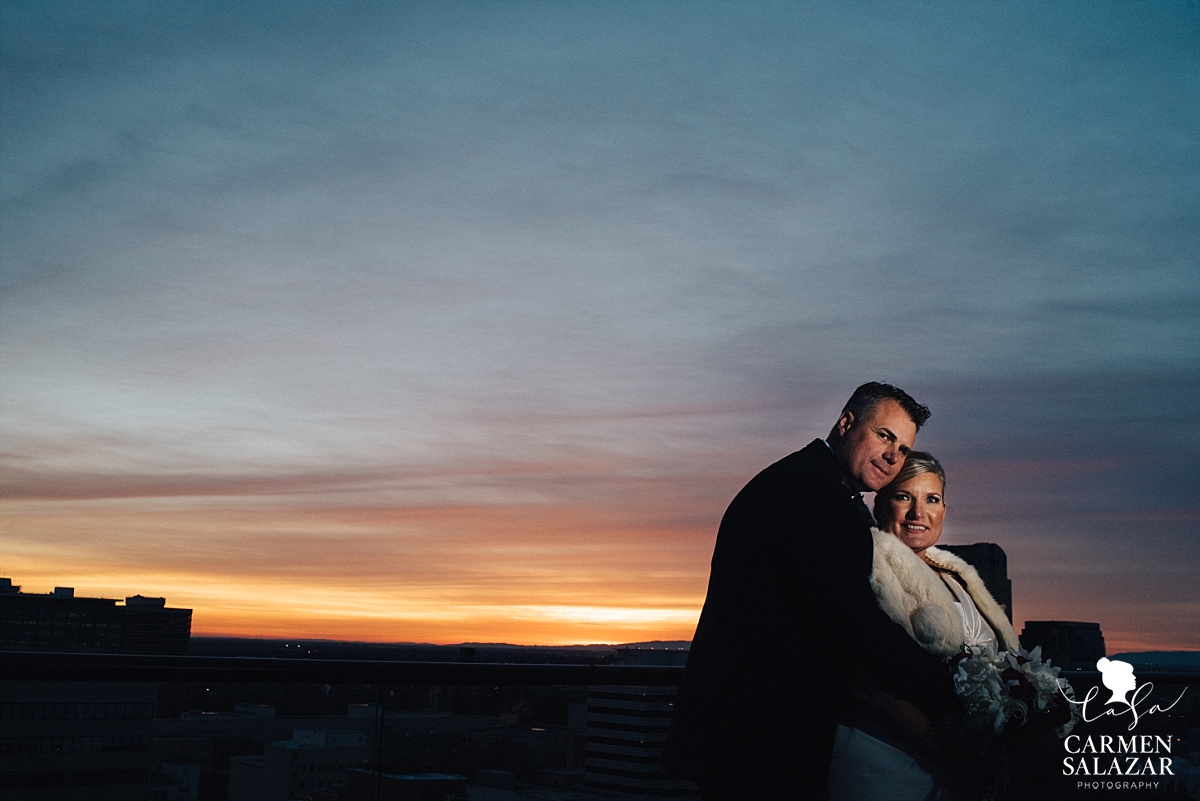 Sunset wedding photography at the Citizen Hotel - Carmen Salazar