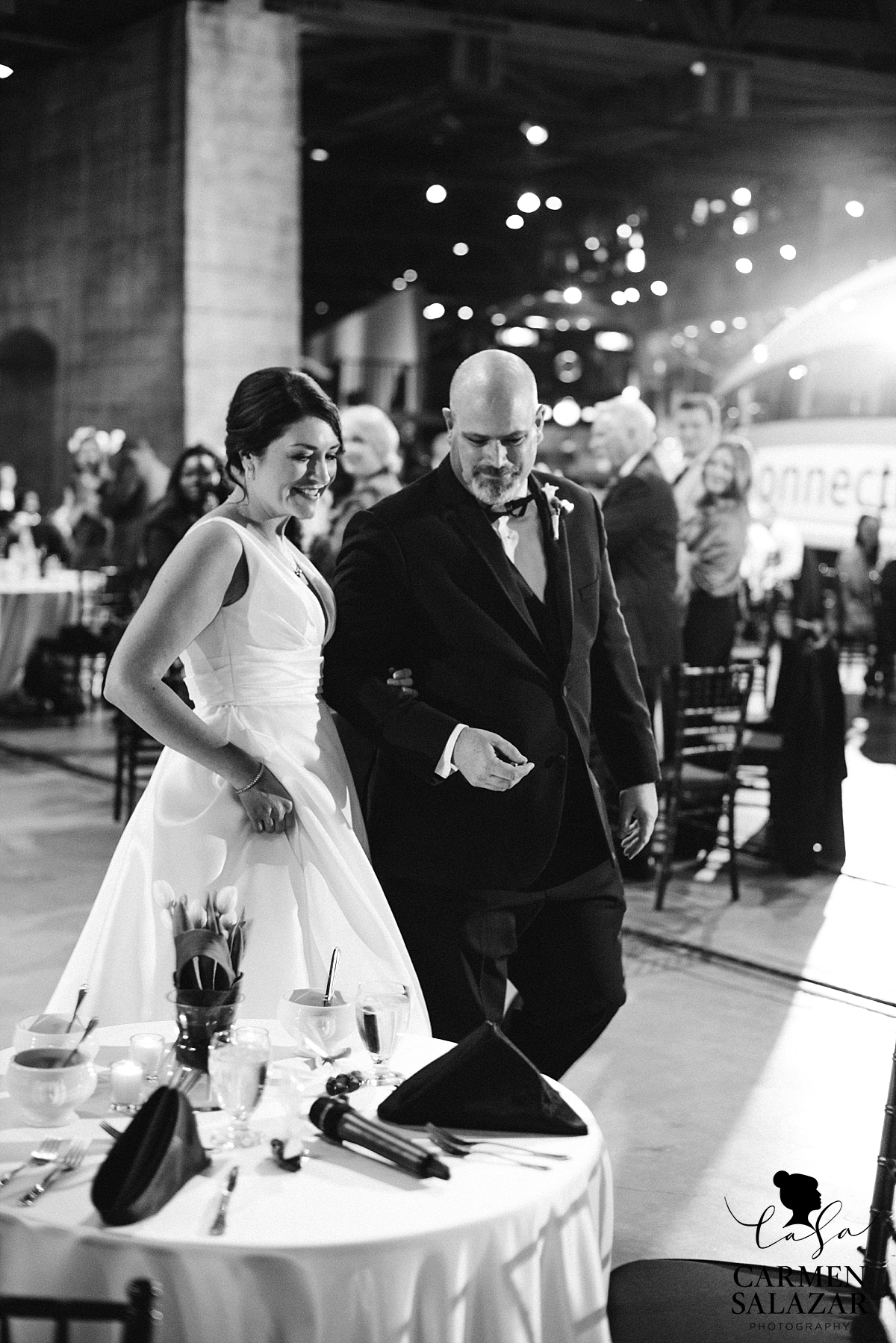 Grand entry to museum wedding reception - Carmen Salazar