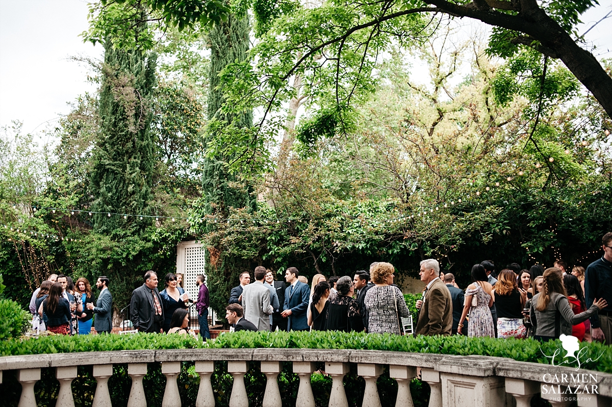 Cocktail hour at Vizcaya Mansion wedding - Carmen Salazar