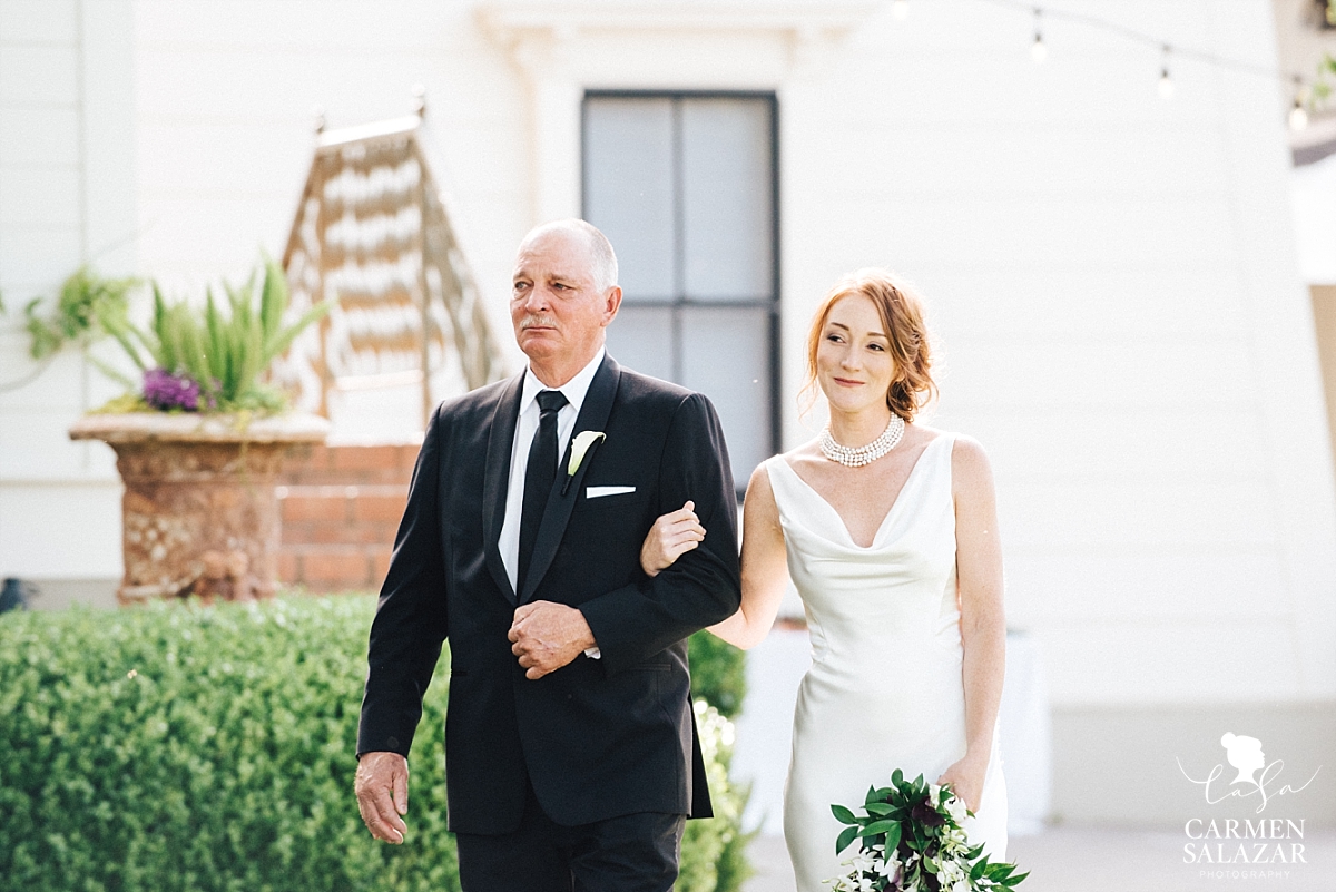 Emotional father walks bride down the aisle - Carmen Salazar