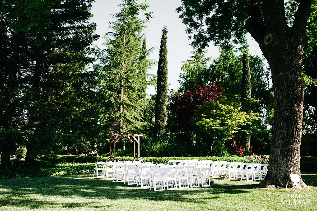 Outdoor ceremony at Park Winters - Carmen Salazar