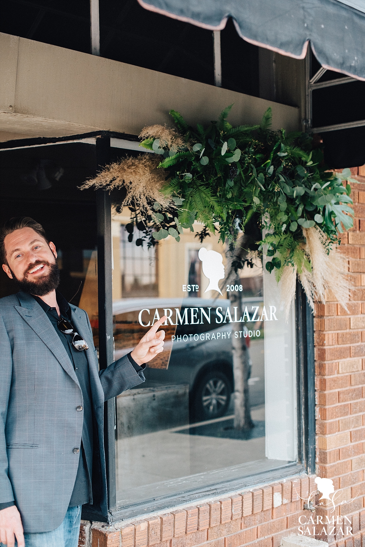 New sign for photography studio grand opening - Carmen Salazar