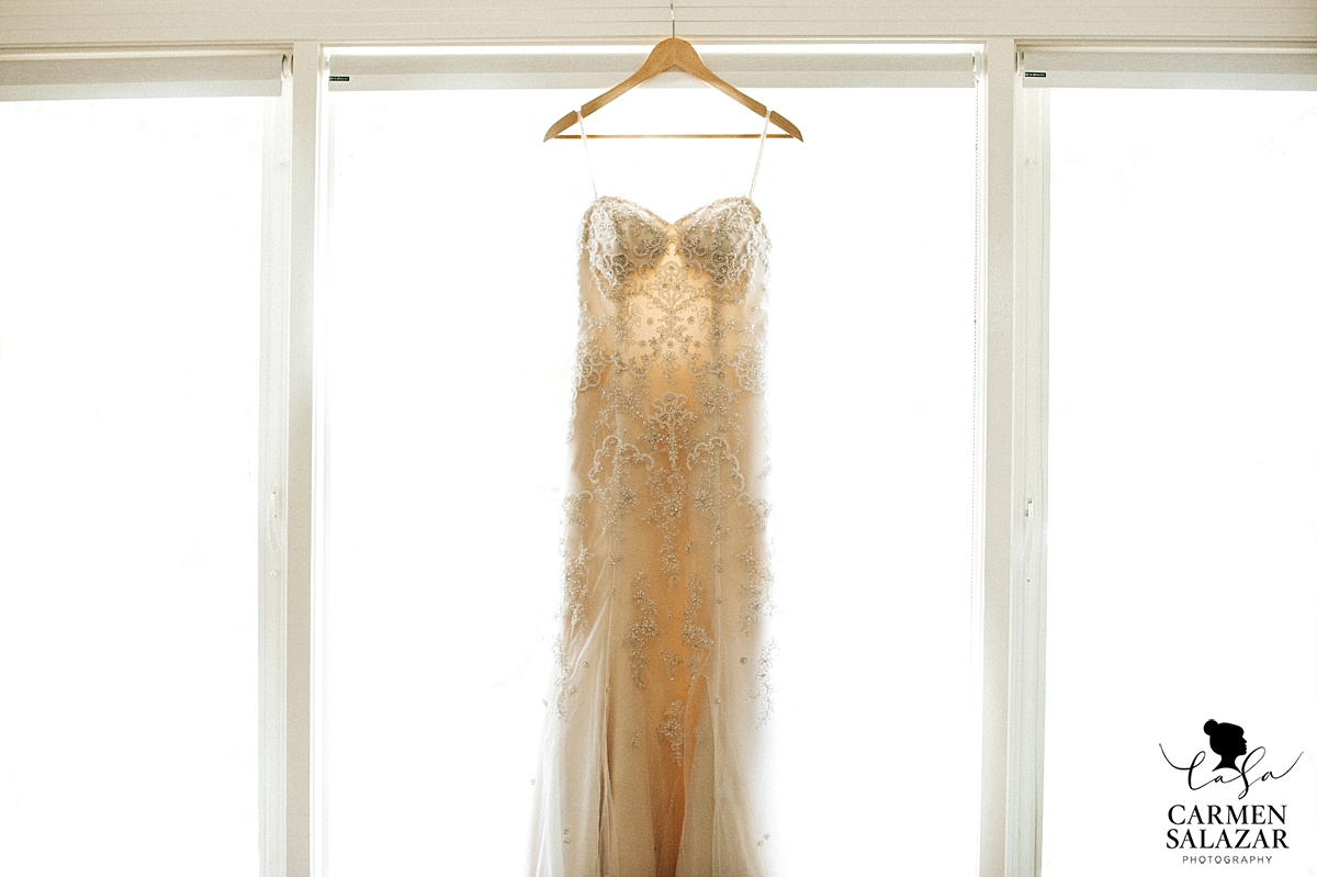 Stunning lace strapless wedding gown - Carmen Salazar