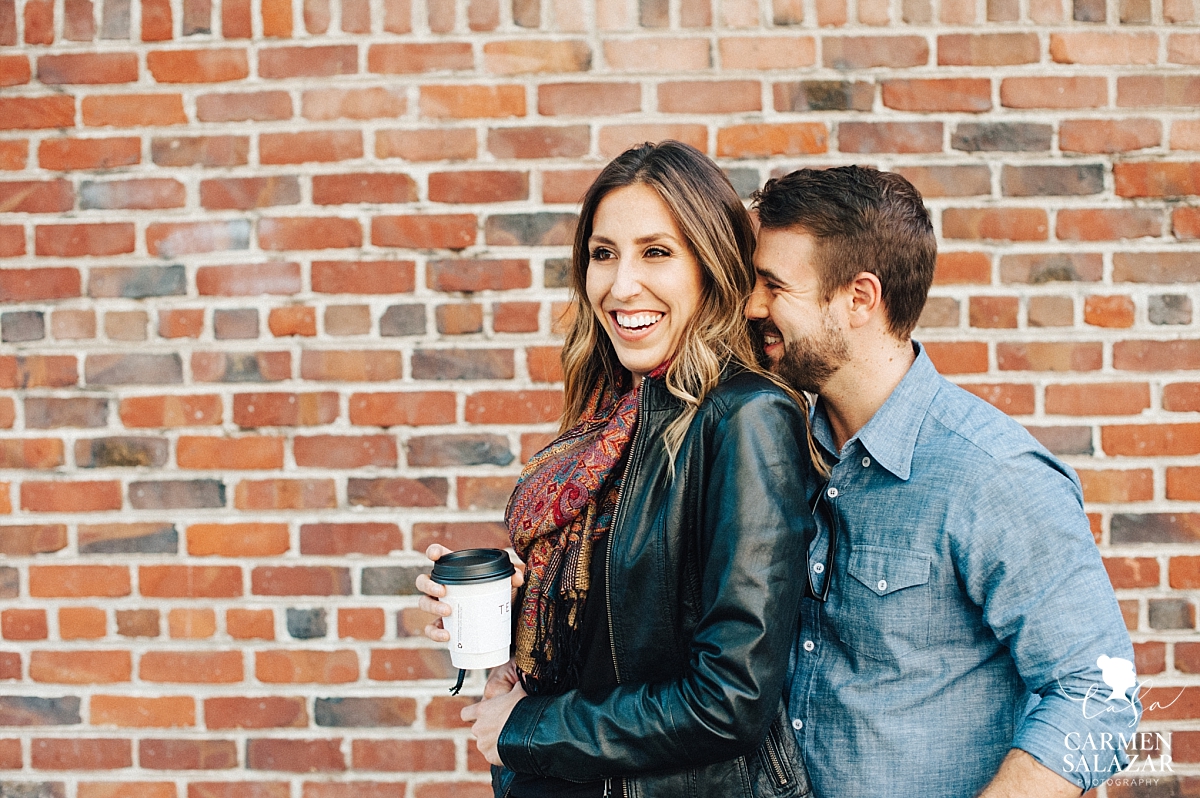 Coffee themed engagement session - Carmen Salazar