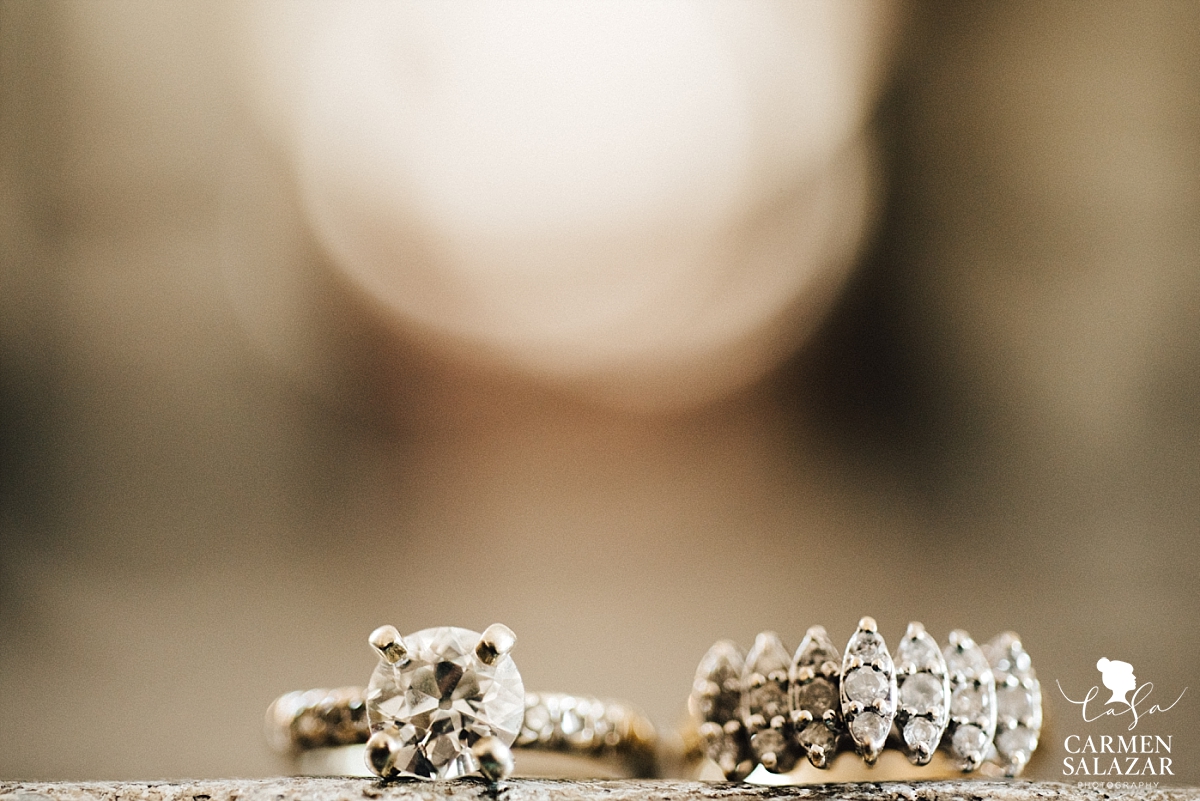 Vintage diamond wedding rings - Carmen Salazar 