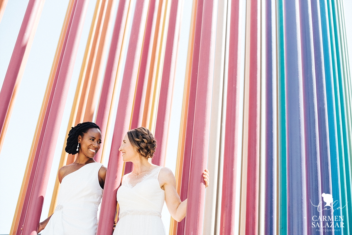 Gay pride bridal wedding portraits - Carmen Salazar