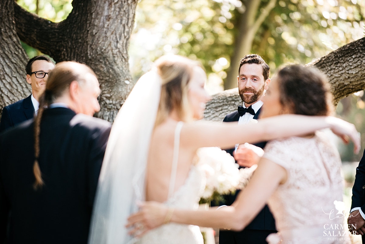 Groom seeing his bride for the first time - Carmen Salazar