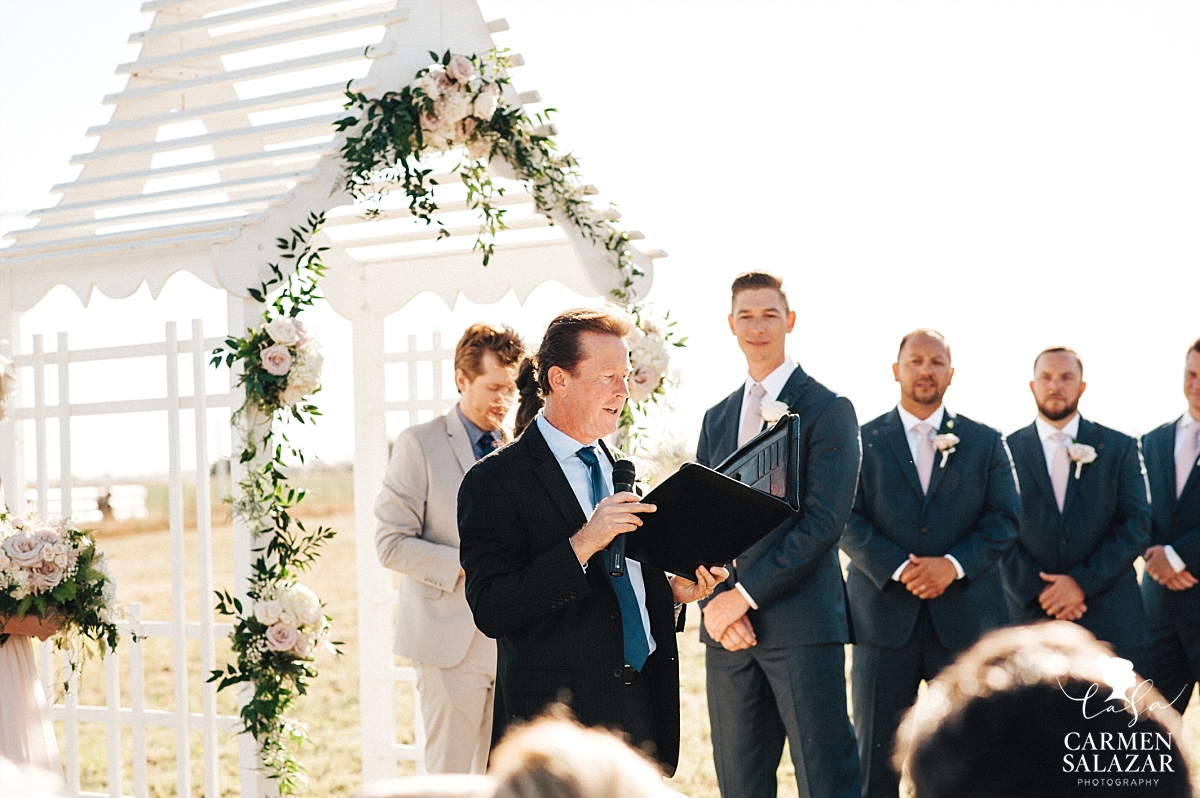 Bride's stepfather reading for ceremony - Carmen Salazar 