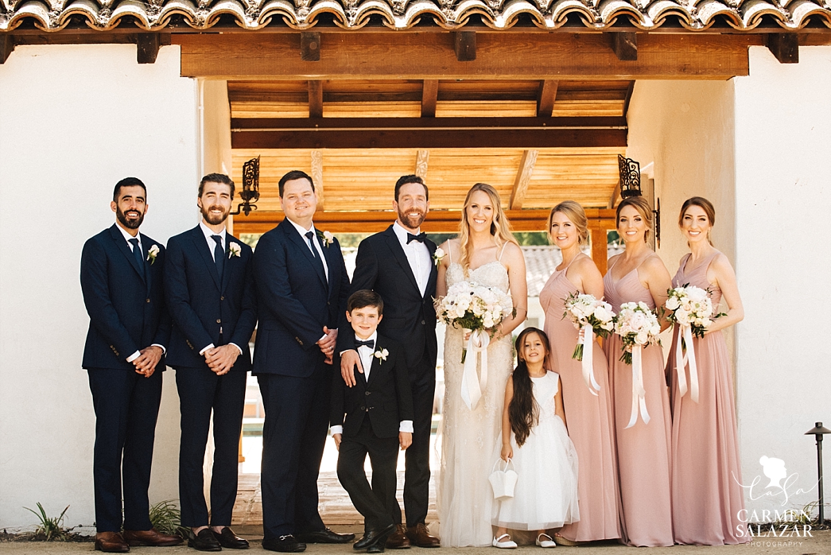 Bridal party at The Maples - Carmen Salazar