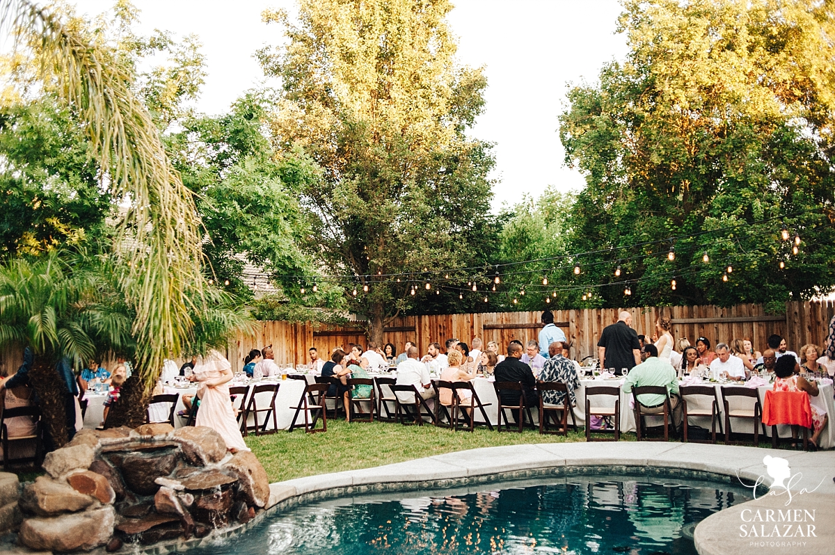 Private estate poolside wedding reception - Carmen Salazar