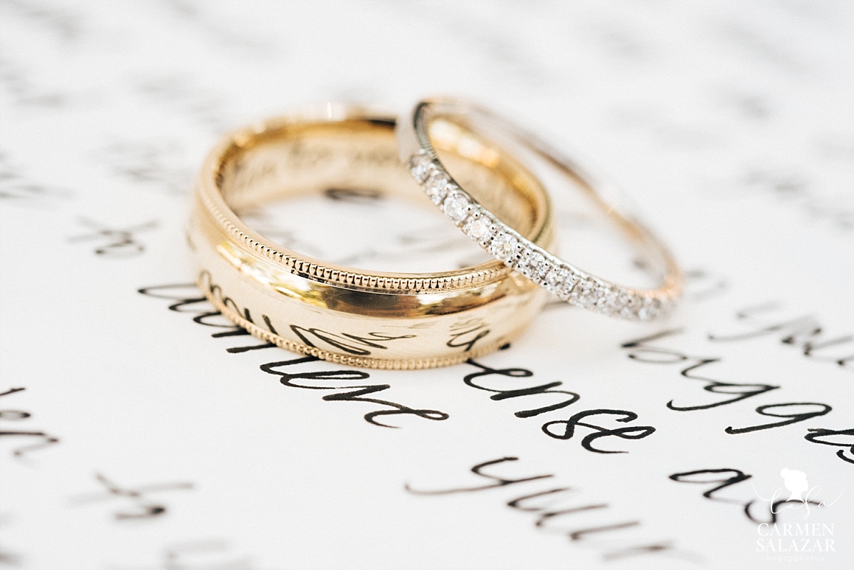 Creative wedding ring vow portrait - Carmen Salazar