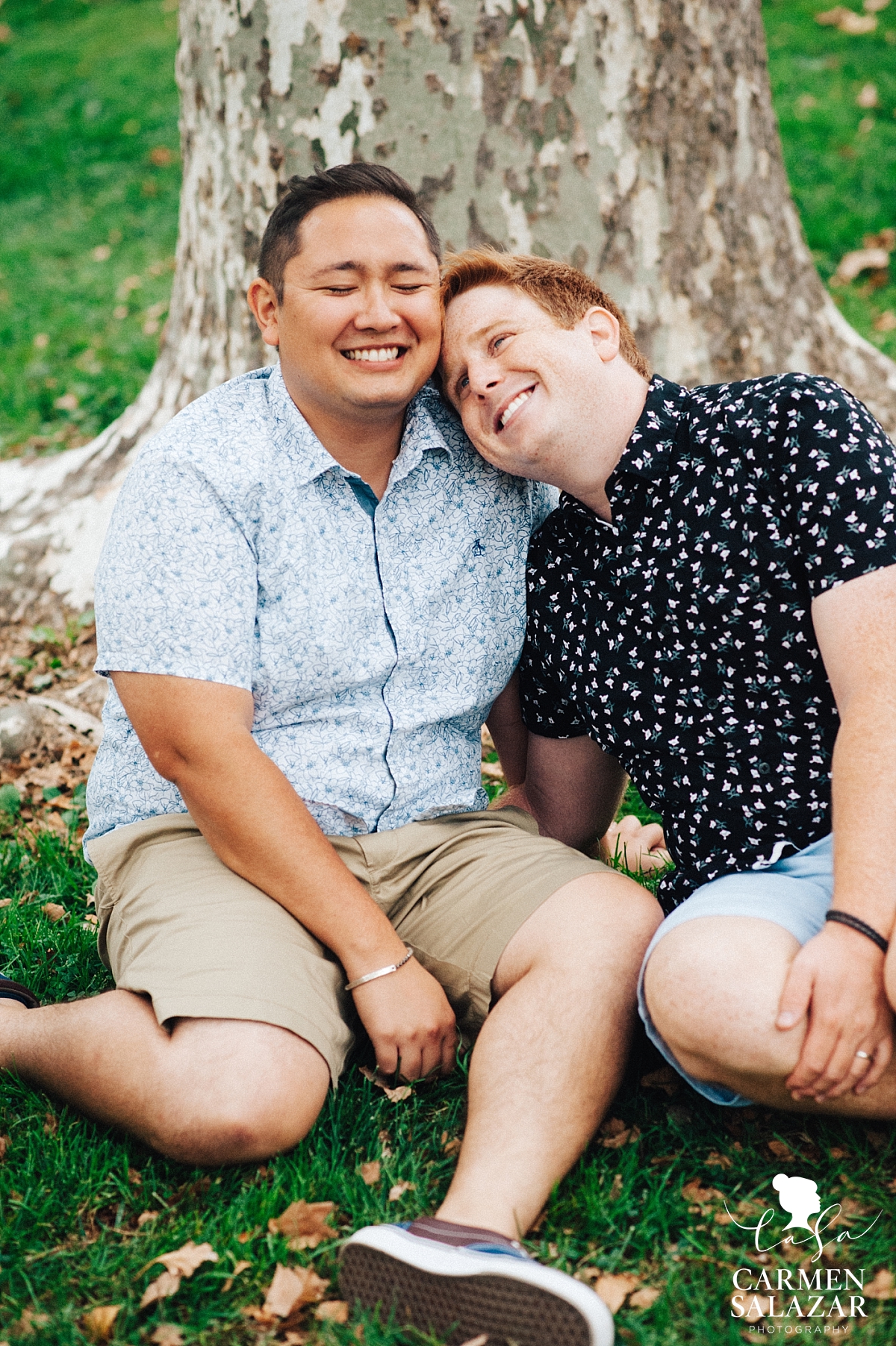 Outdoor gay Davis engagement session - Carmen Salazar