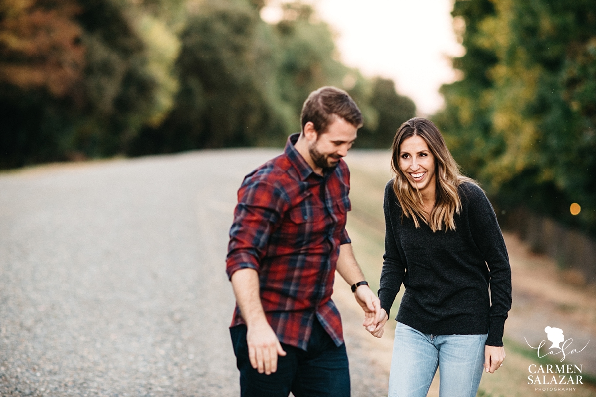 Sunset Sacramento engagement session - Carmen Salazar