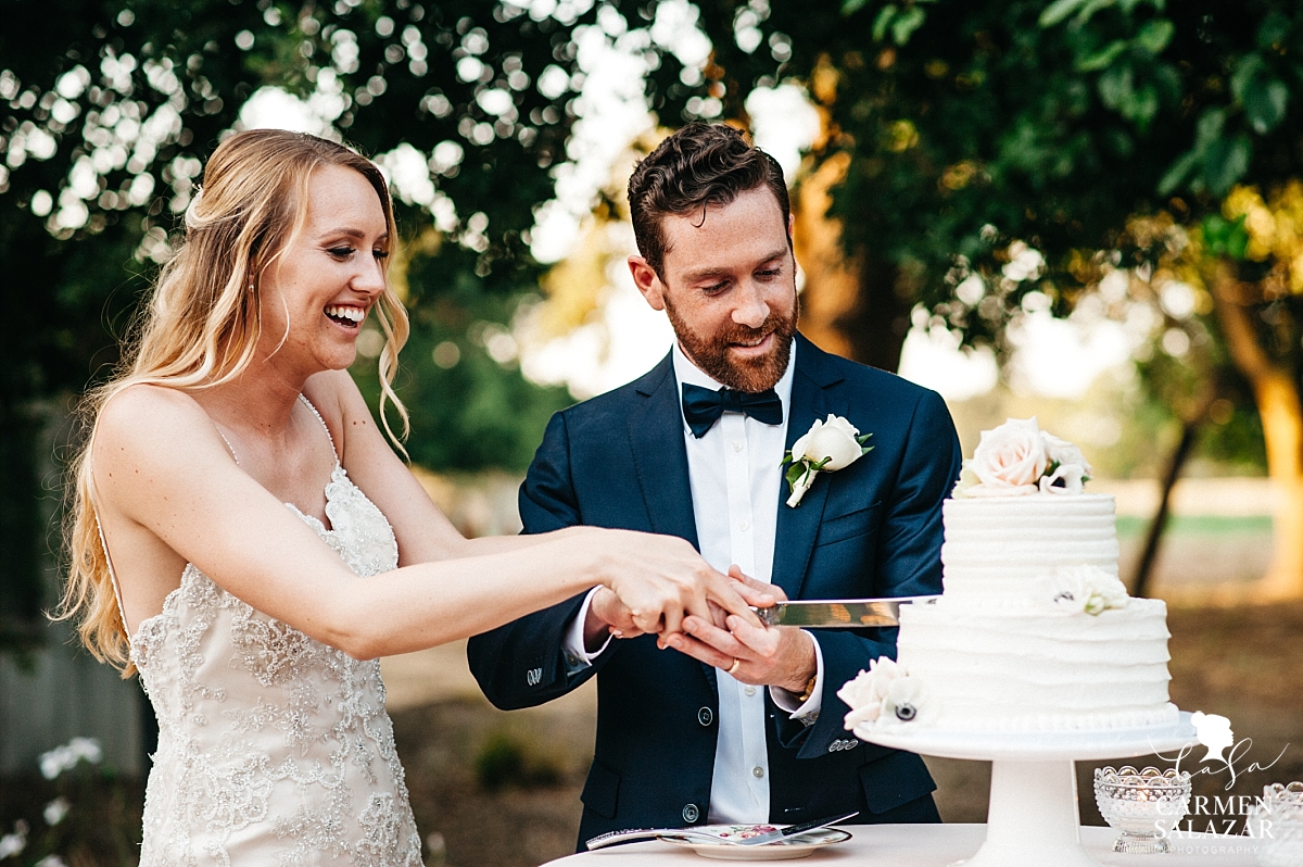 Cake cutting at The Maples - Carmen Salazar