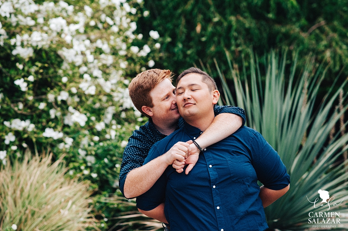 Davis arboretum gay engagement session - Carmen Salazar