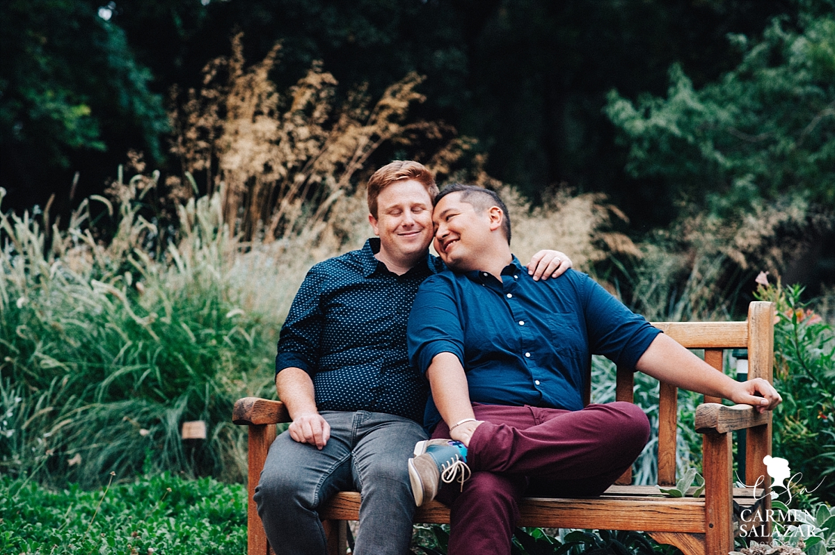 Same-sex sunset engagement session - Carmen Salazar