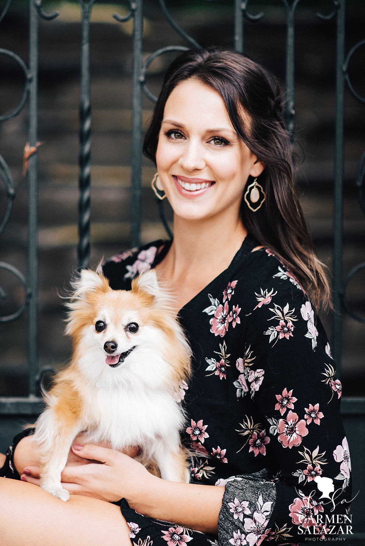 East Sacramento puppy portrait session - Carmen Salazar