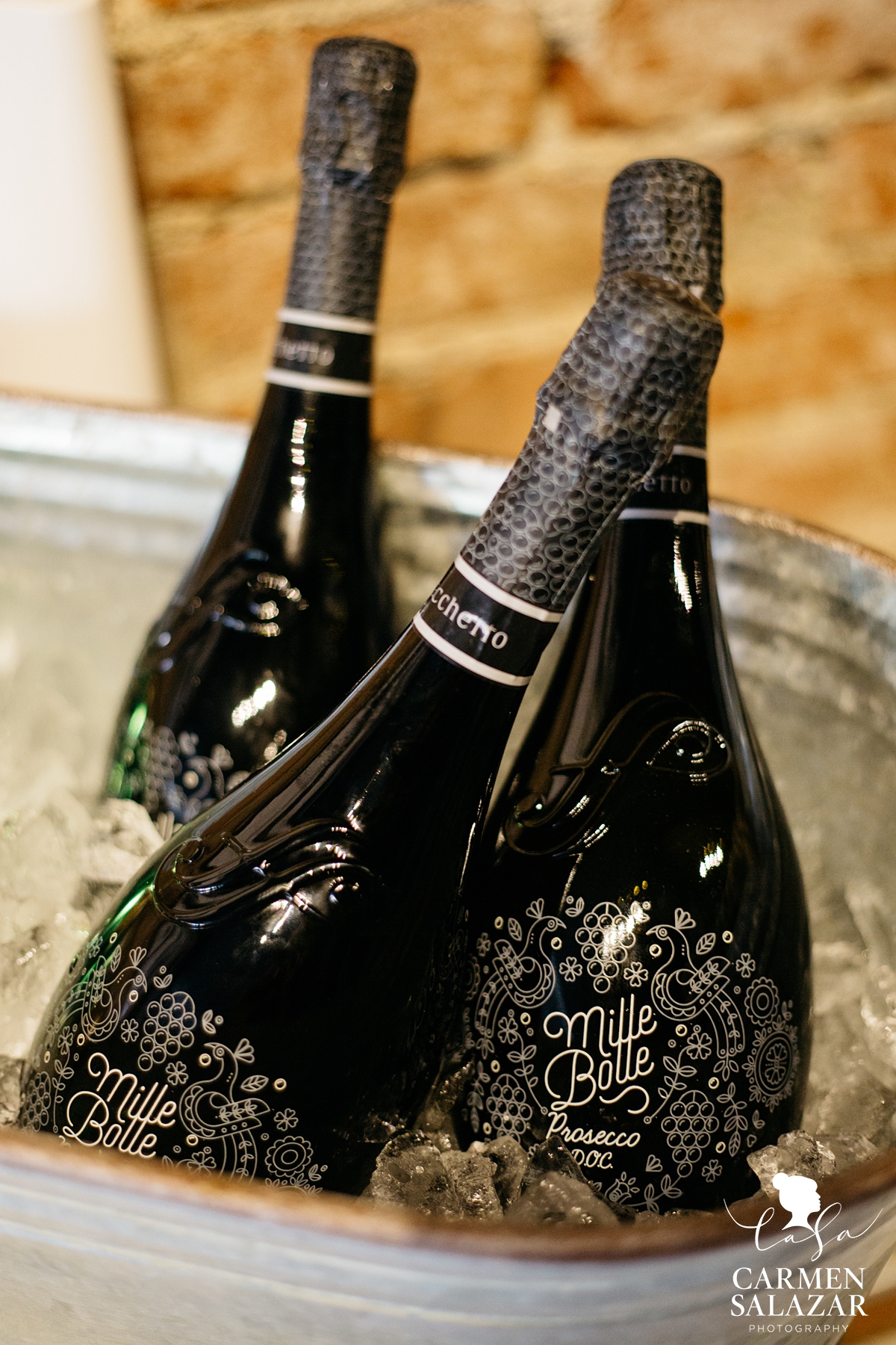 Champagne bottles at VIP party with Sacramento event photographer Carmen Salazar